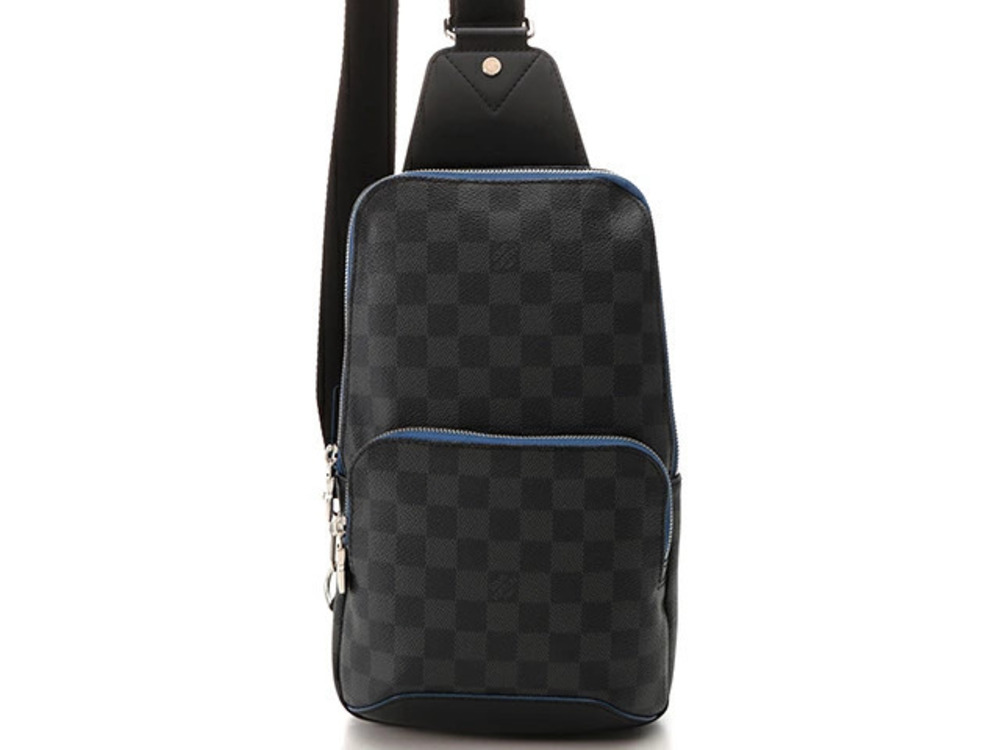 LOUIS VUITTON Avenue Sling Bag Damier Graphite Black